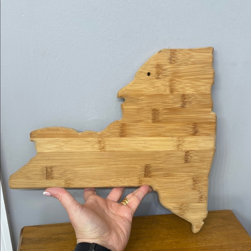 Totally Bamboo New York State Shape Cutting Board